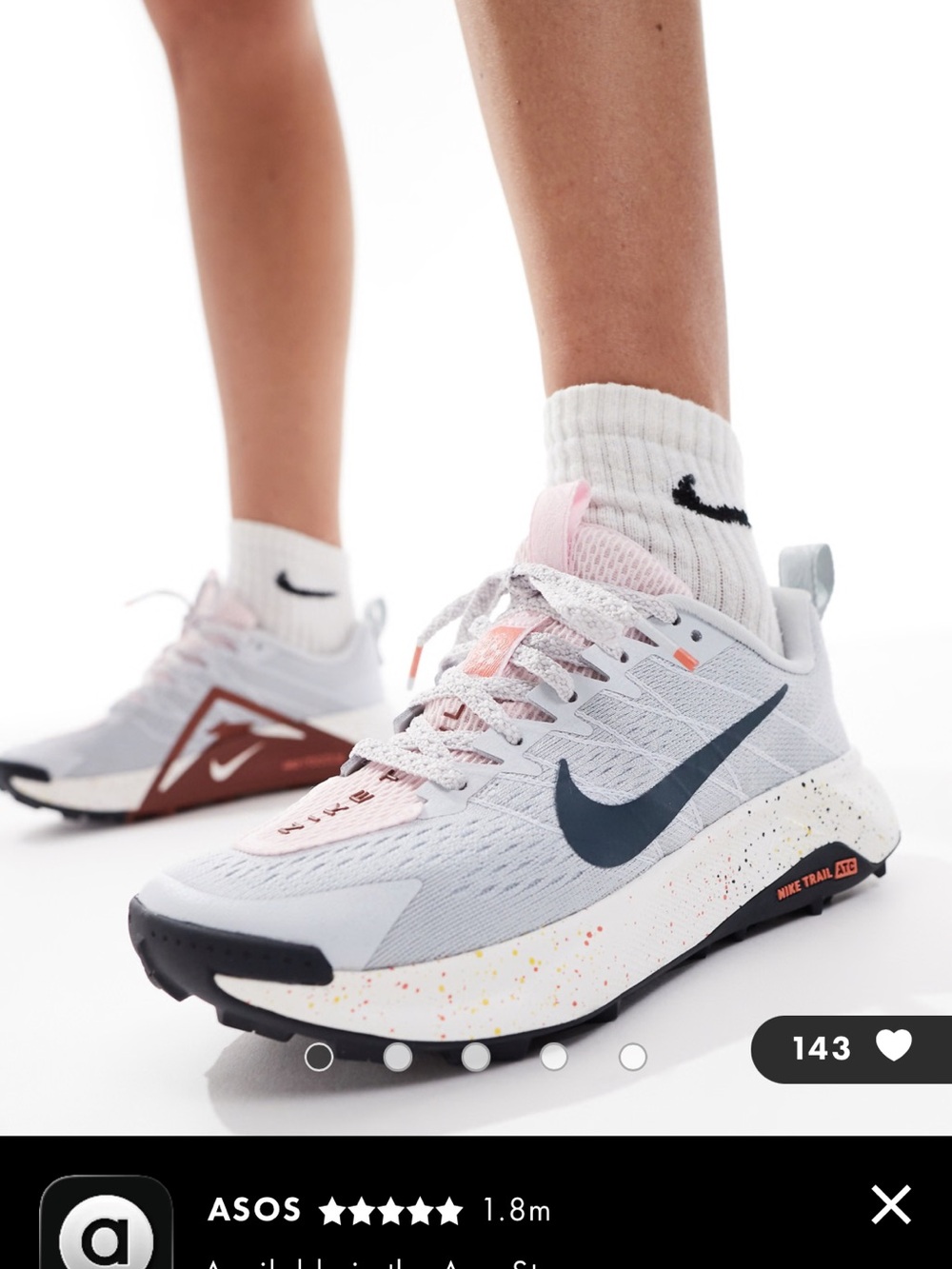 Nike Reactx Wildhorse Trail Running Sneakers Womens 6.5